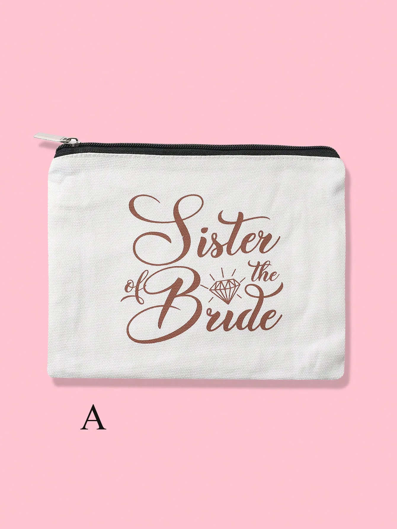 Wedding Bride Makeup Bag, Portable linen Cosmetic Bags, Party Organizer Pouch Gifts