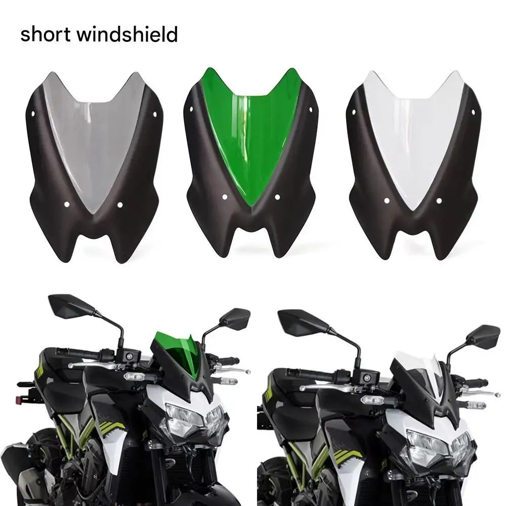 For Kawasaki Z900 Z650 Dedicated Windshield Upgrade with Heightened Windshield Deflector for Windproof and Breathable Operation