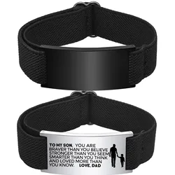 Vnox Elastic Fabric Nylon Watch Band Waterproof Bracelets for Women Men, Customized 20mm Steel Bangle, Unisex Stretch Wristband