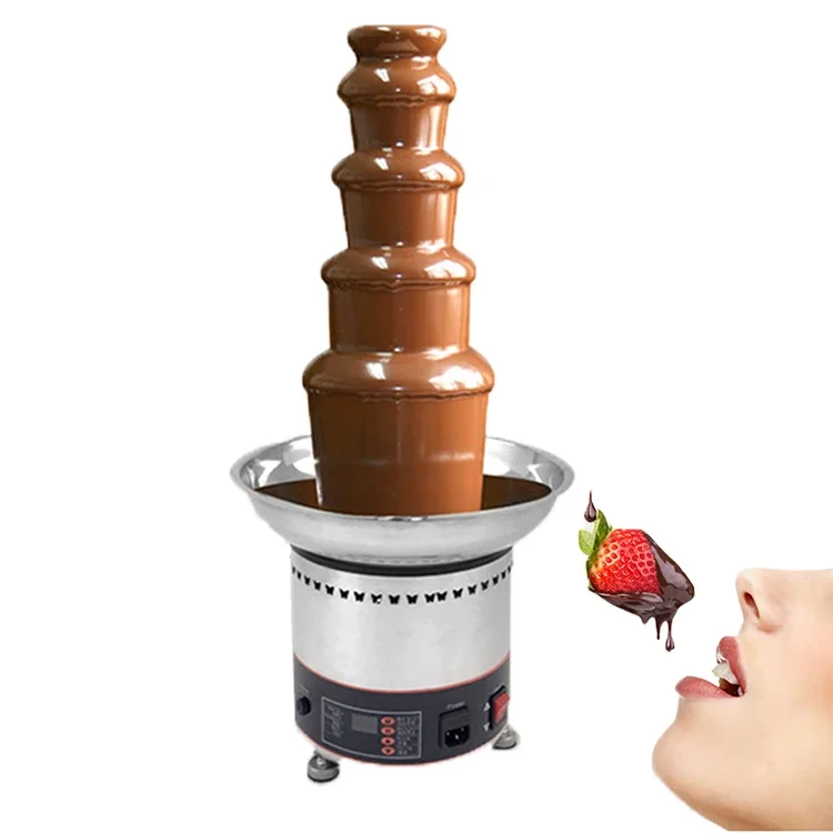 5 Layer Chocolate Fountain Cascade Machine/ Chocolate Fountain Melting Machine/ 110V Chocolate Fountains For Home