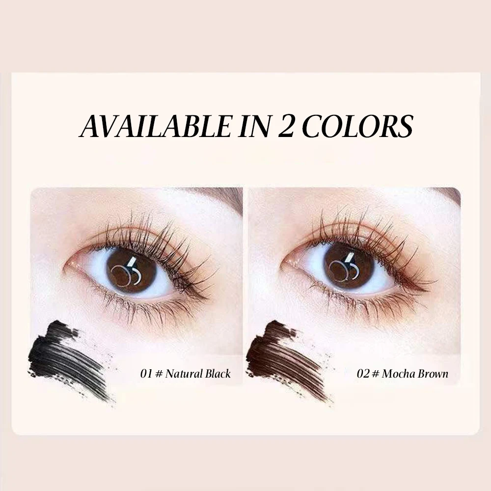 Cappuvini Natural Curling Mascara Langanhaltende, verlängernde Wimperntusche, schnell trocknender und nicht verschmierender Wimpernprimer