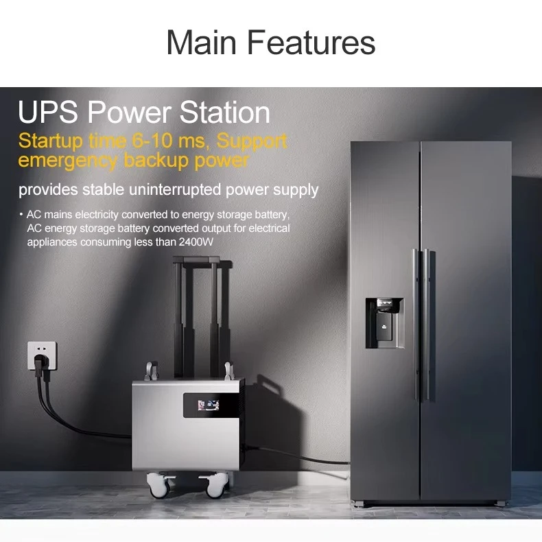 محطة طاقة محمولة احتياطية بطارية ليثيوم أيون حزمة 'MPPT مصباح يدوي بالطاقة الشمسية المنزل سيارة الانتقال كاتب 48 فولت 512.2 فولت 2458wh Lifepo4 #4