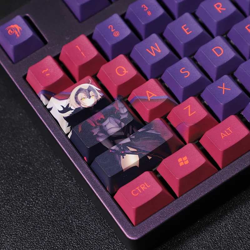 Fate/Grand Order Alter game keycap two-dimensional anime blackened PBT sublimation Cherry Profile108 key