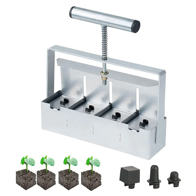 Hand-held clod makers, hand-held seedlings, soil blockers, garden tools, garden tools