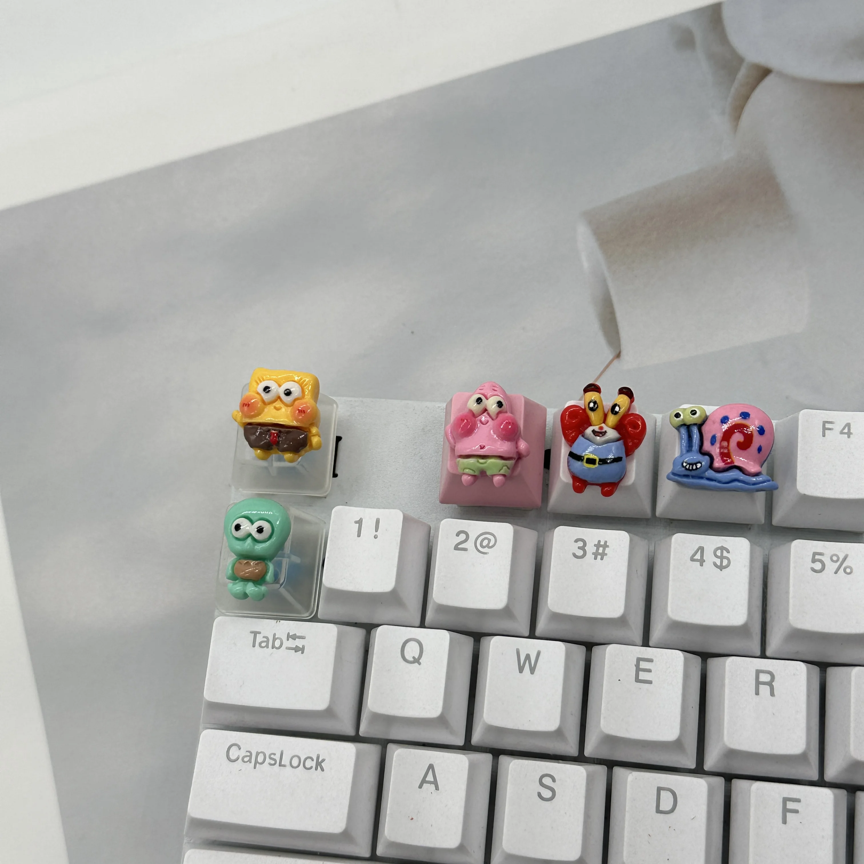 Keycaps Hand-made Resin Keycap Mechanical Keyboard Keycaps Cute Beaver Loopy Customized Gaming Accessories Decoration Gifts