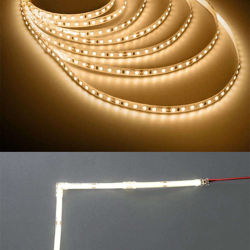 COB LED Wire Connector 5 8 10mm Connection Solderless Mini Buckle FCOB RGB CCT LED Strip Lights 2Pin No Dark Area Connector 6