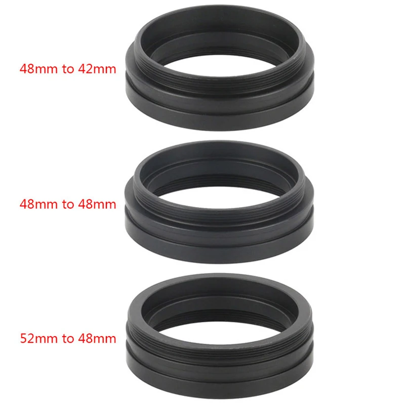 M52 to M48, M48 to M48, M48 to M42 X 0.75 Thread Metal Objective Adapter Ring for SZM and SZ Zoom Stereo Microscope