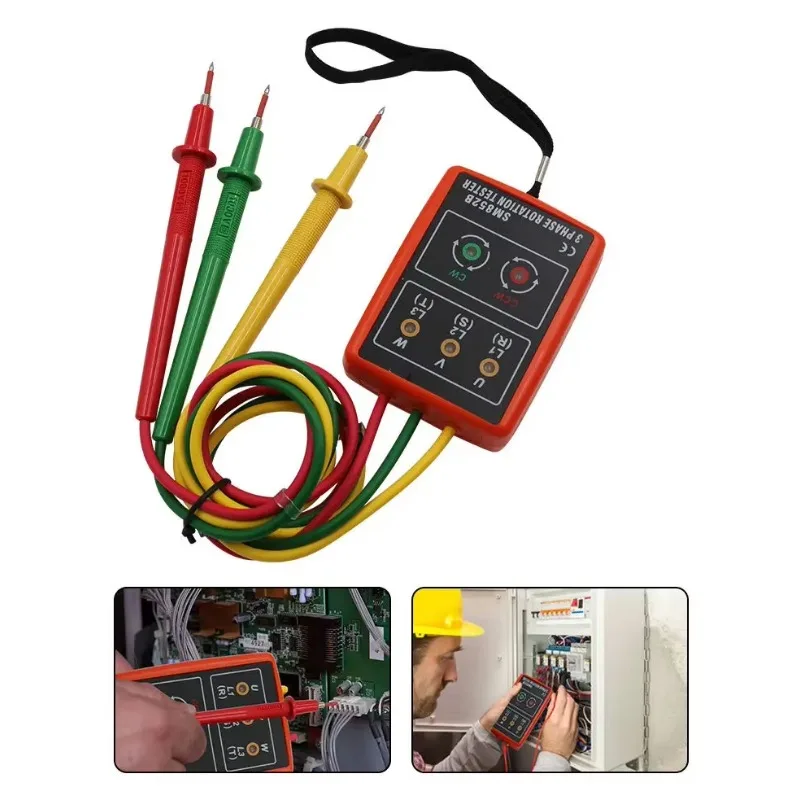 Picture 7: SM852B Phase Tester Current Voltage Detector Portable Three-Phase Electrical Phase Sequence Detector Phase Sequence Table TOOL