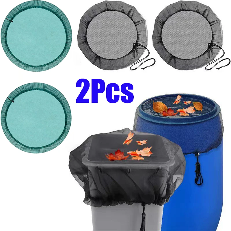

Anti-fall Leaves Bucket Covers Rain Barrels Screen Water Mesh Netting for Rain Barrel Water Collection Bucket Protection Tool