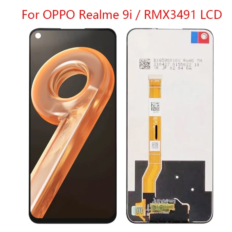 

Для oppo realme 9i rmx3491 ЖК-монитор с сенсорным экраном и дигитайзером панели для Realme 9i ЖК-монитор