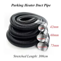 300cm Parking Heater Duct Ducting Pipe Hose Black for Webasto Eberspacher Heater Car Camper M7K1