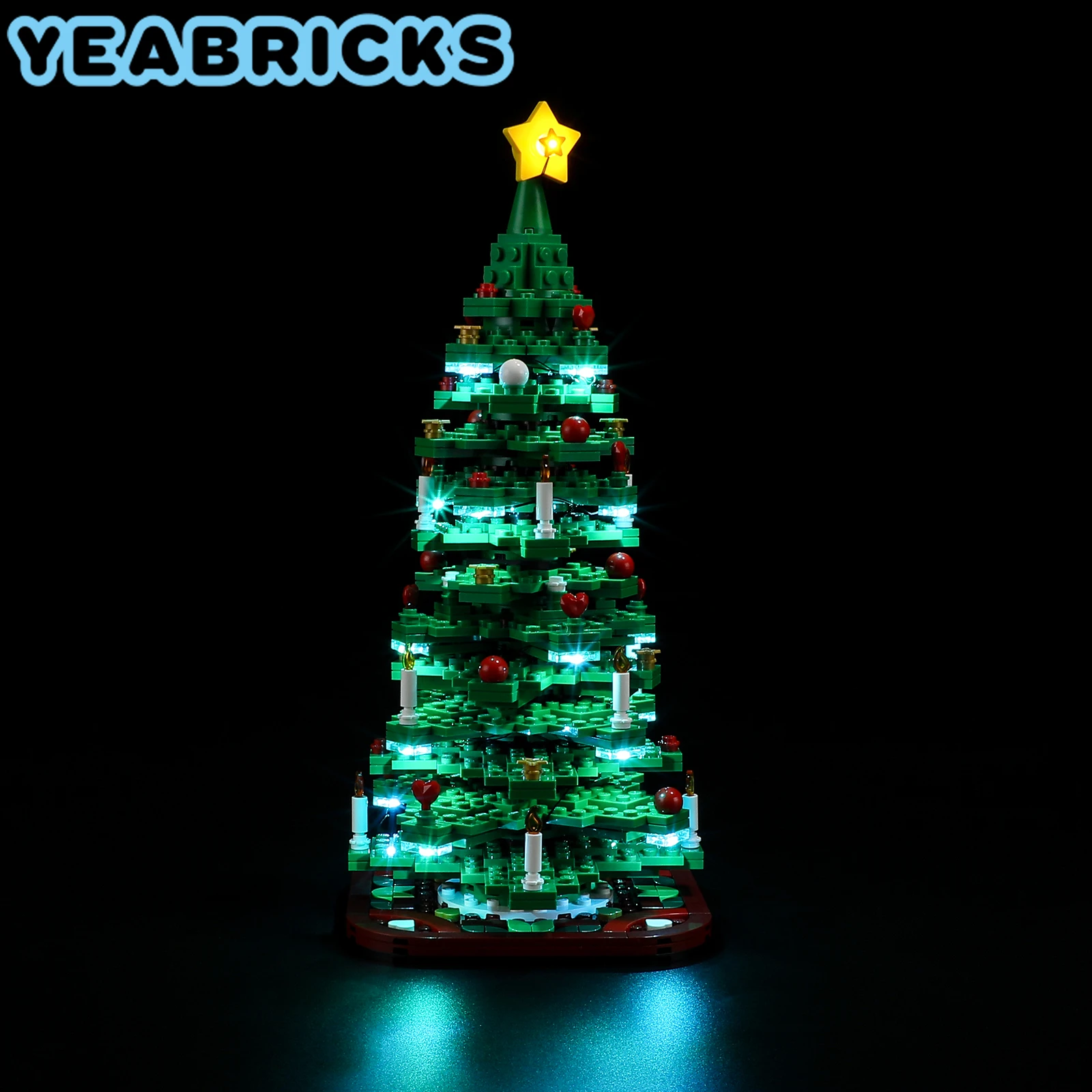 YEABRICKS LED Light Kit for 40573 Christmas Tree Building Blocks Set (NOT Include the Model) Bricks Toys for Children