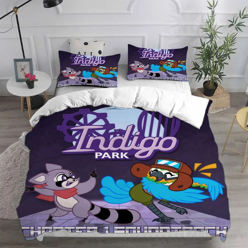 

Indigo Park Bedding Sets Comforter Quilt Bed Cover Children Duvet Cover Pillow Case Anime Cartoon Bedroom Decoration Xmas Gift