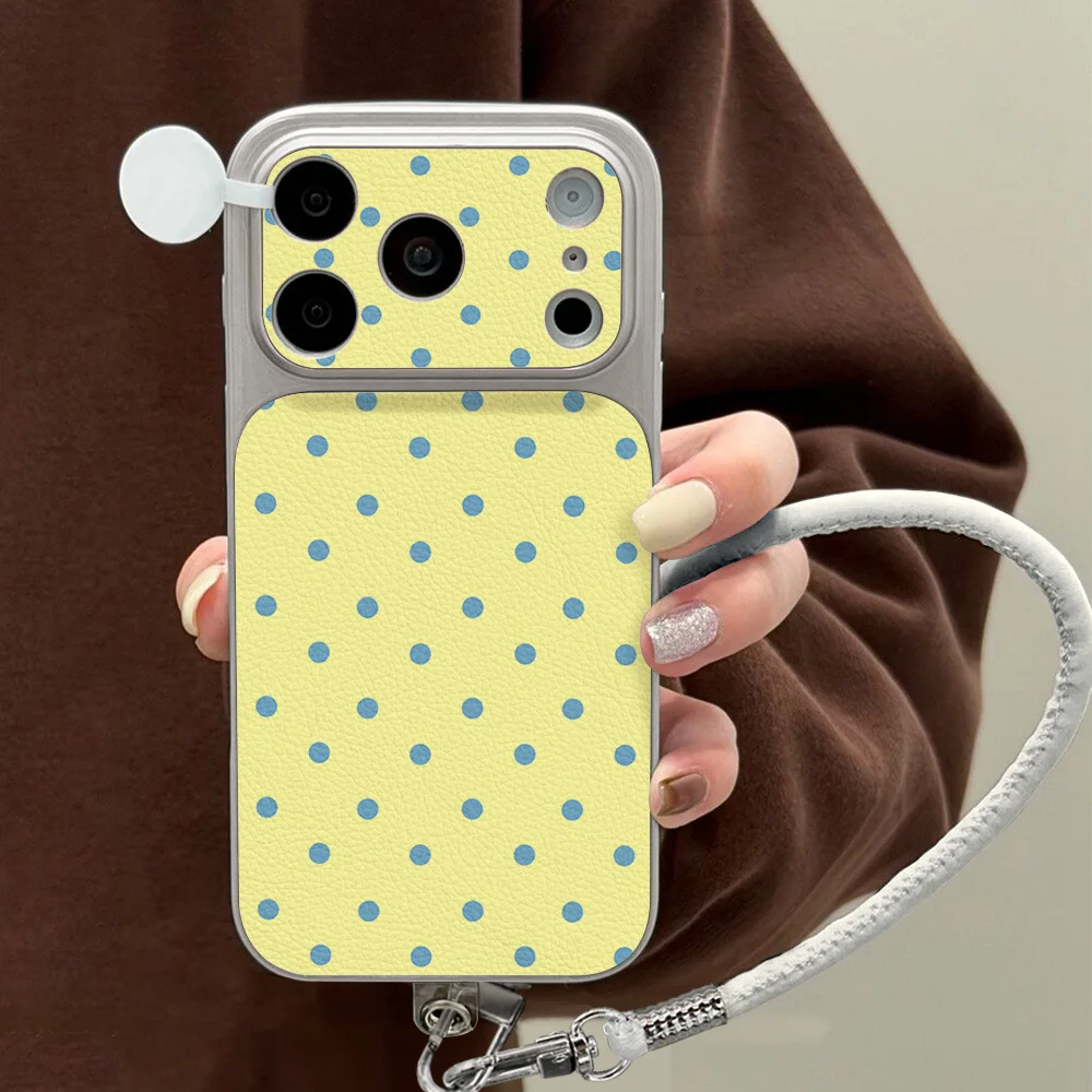 Polka Dot Design Lichee Pattern Phone Case For iPhone 18 Pro Max 17 16 15 11 12 Pro 13 14 Pro Shockproof Protective Back Cover