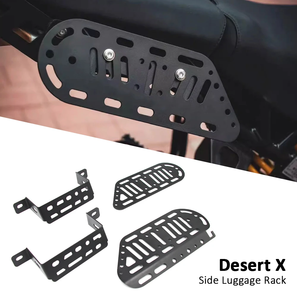 

Desert X Motorcycle Side Box Brackets Side Pocket Bracket For Ducati DesertX Side Luggage Carrier Luggage Rack Side Bag Bracket