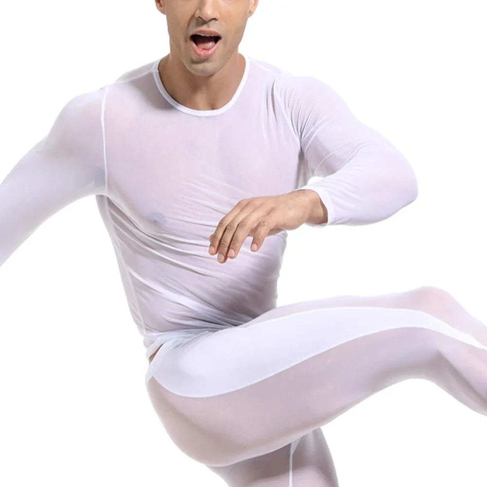 

T Shirts For Men Men Tops Wrestling Fitness Tshirts With Long Sleeves Cycling Fitness High Elastic Running Tights