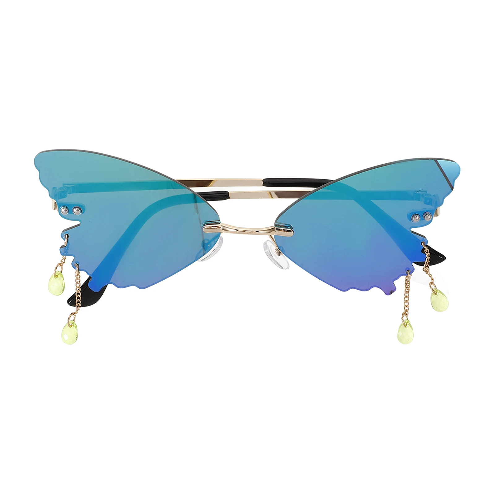 

Butterfly Sunglasses Rhinestones Decorative Vintage Disco Retro Party Accessories Women Outdoor Glasses
