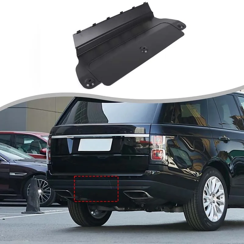 

ABS Black For Land Rover Range Rover Vogue 2013-2021 Car Rear Bumper Trailer Covers Decorative Stickers Car accessories LR056298