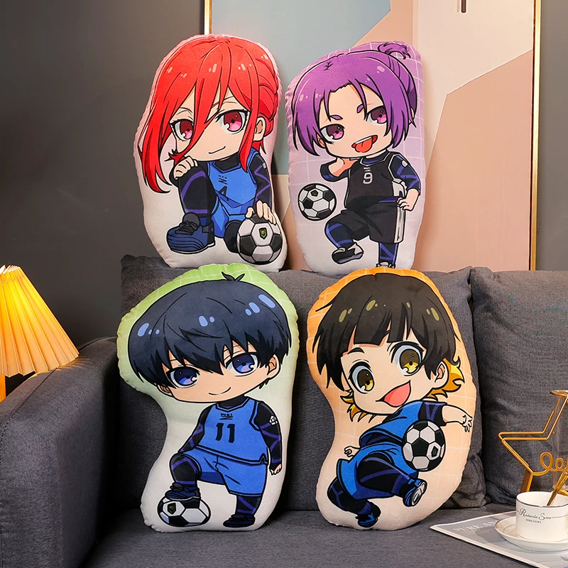 Almohada de juguete de peluche de Anime, figura de bloqueo azul, Isagi, yoachi, Nagi, Rin, Chigiri Reo, Bachira, Meguru, muñecas de peluche, regalo de cumpleaños