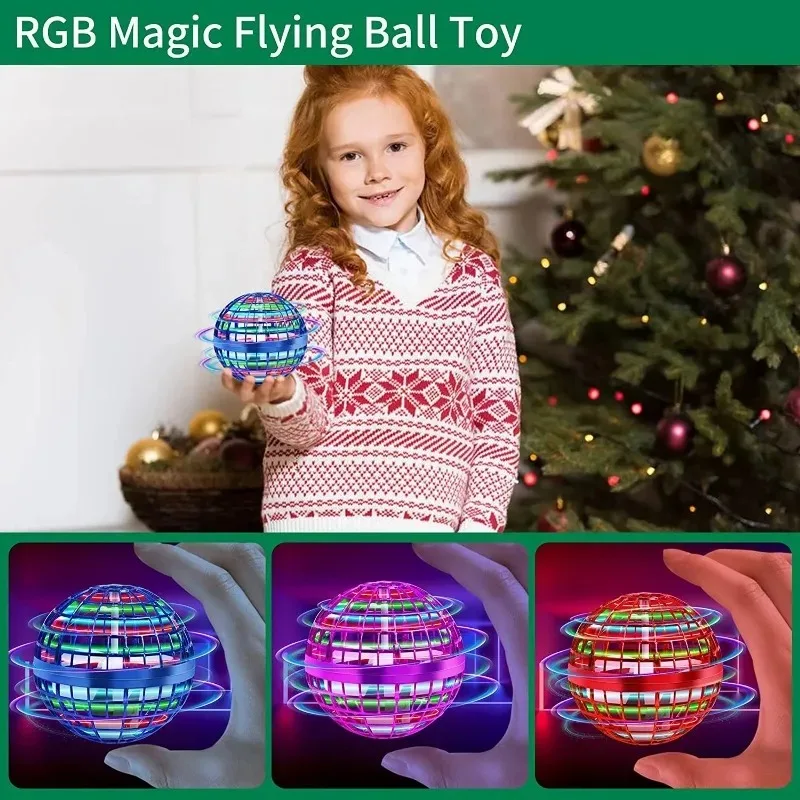 Hover Orb Flying Ball 2022 Magic Controller Mini Drone Boomerang Spinner 360 Rotating UFO Safe Kids Adults Outdoor Toy