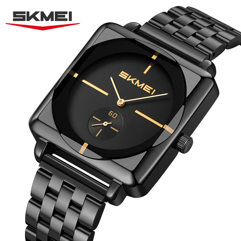 

Мужские наручные часы SKMEI 2413, новые, повседневные, стальные, кварцевые, для бизнеса, водонепроницаемые (3 бар), с указателем времени.