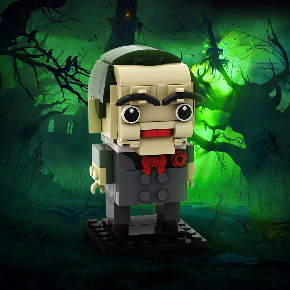 

MOC Goosebumps Jack Brickheadz Model Building Blocks Horror Mystery Movie Student Activity Figure Brick Toy Kid Gift