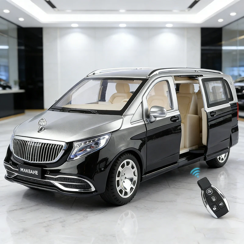 

1:24 Maybach VS680 MPV Key Control Alloy Model Car Toy Diecasts Metal Casting Sound and Light Car Toys For Children Vehicle