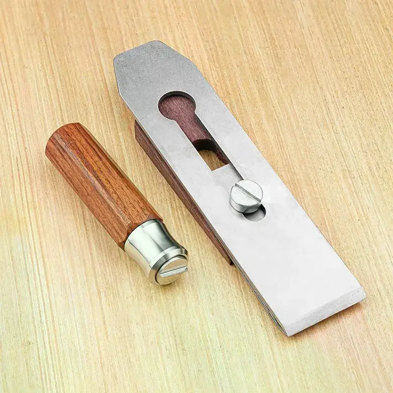 Woodworking Plane Adjustment Screwdriver with Stainless Steel Blade & Rosewood Handle, Carpenter Planer Iron Tool
