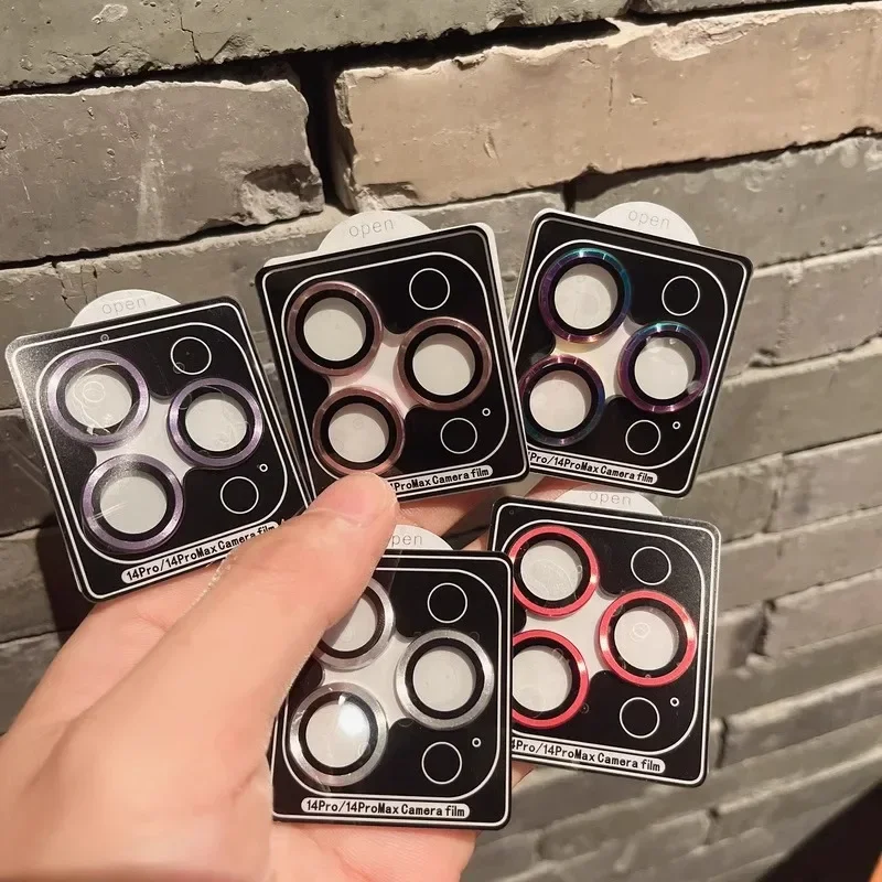 2-3Pcs Camera Lens Protector Glass For IPhone 15 16 17 Pro Max Full Cove Lens Ring Protection Film For IPhone 15 PRO