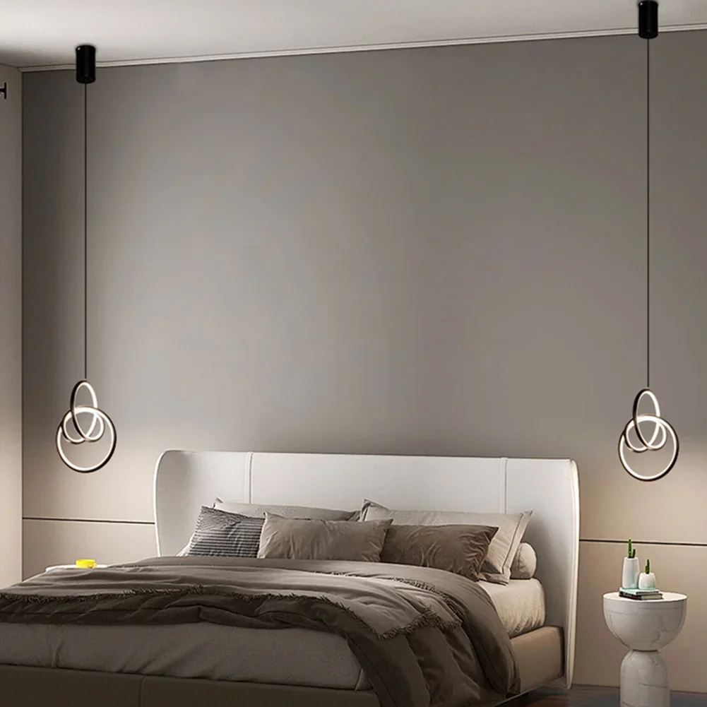 Imagem -05 - Nordic Led Chandeliers com Cores Lâmpada Pendurada Luzes Pendentes Apto para Sala de Estar Cozinha Jantar Quarto Cabeceira