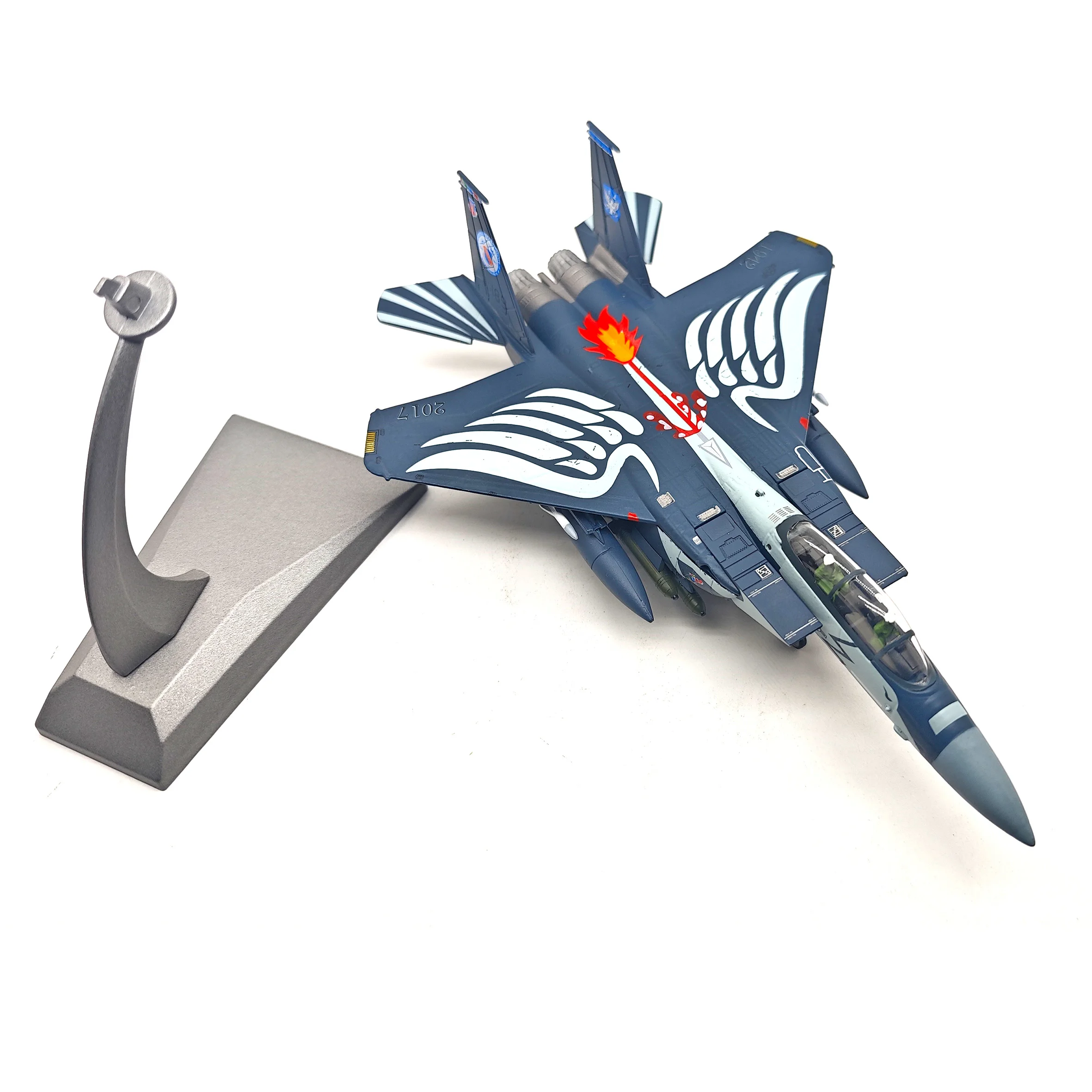 spot-1-100-us-f-15e-fighter-model-1942-2017-commemorative-coating-static-finished-product-model-out-of-print