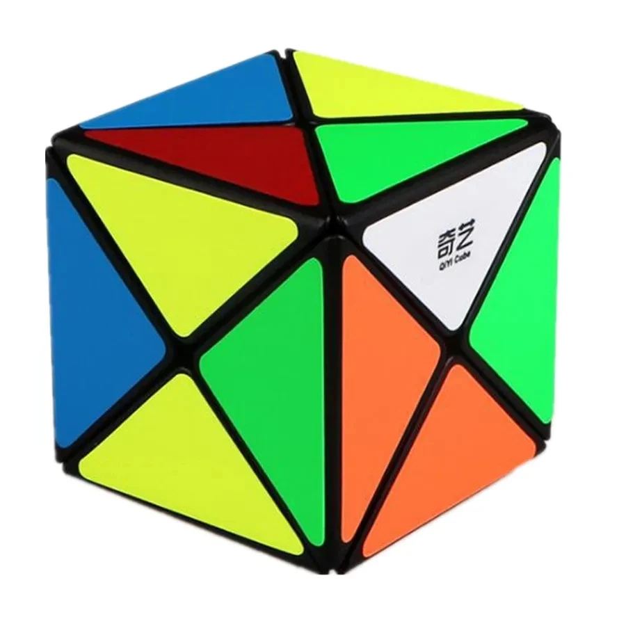 Qiyi-透明字型マジックスピードキューブ、パズル玩具、2x2x2x2x2