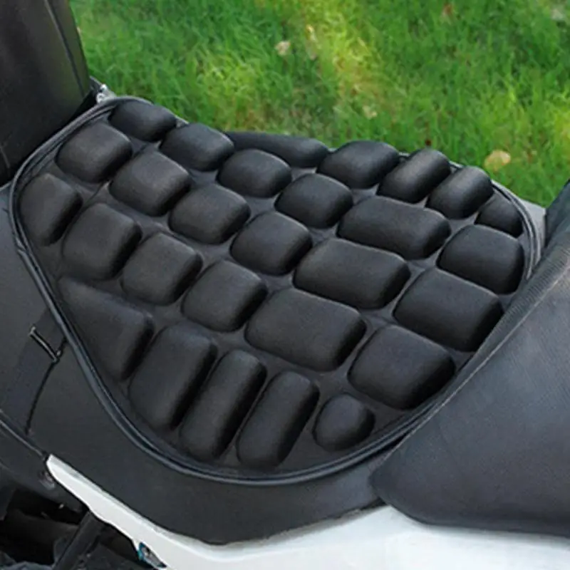 

3D Shock Absorption Motorcycle Seat Cushion Anti Slip Breathable Motorbike Seat Cover Comfort Sunscreen Ride Seat Pad Accessory