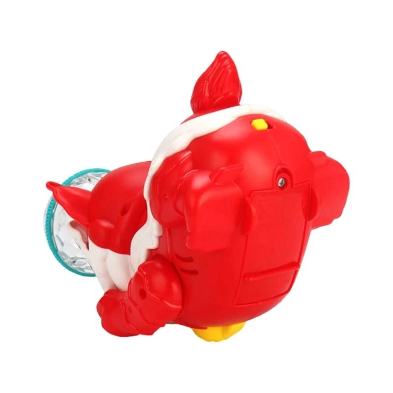 090B Musical Stunt Electronic Robot Toy for Kids Toddler Light Up Rotating Lion with Music Light Stall Gadgets