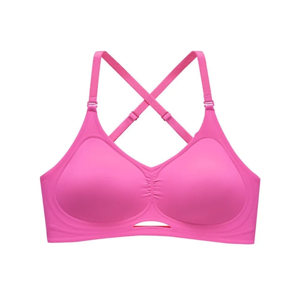 

Shockproof Wireless Deep V Bra Anti-sagging Traceless Brassiere for Women Gathered Breasts Lingerie Seamless Bras Running