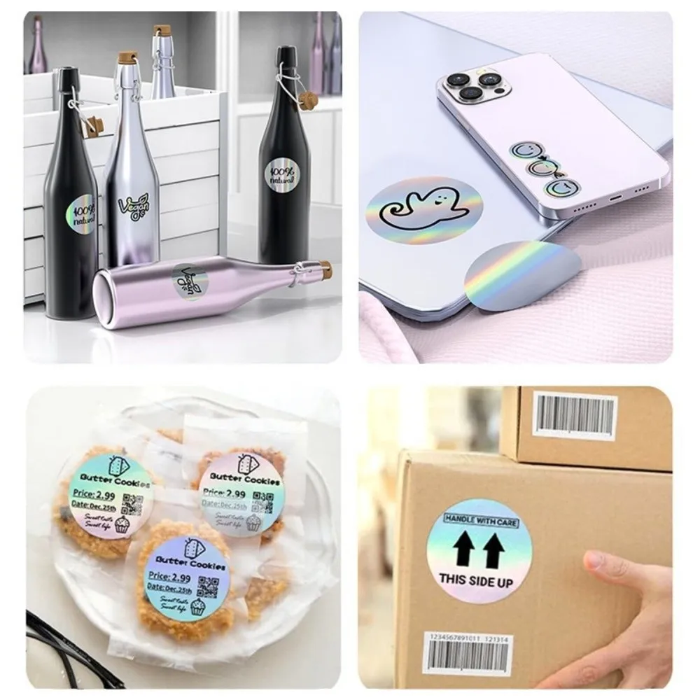 230pcs Portable Thermal Laser Label Paper Waterproof 40x30 mm Rectangular Label Tear-resistant Self Adhesive Printer Paper