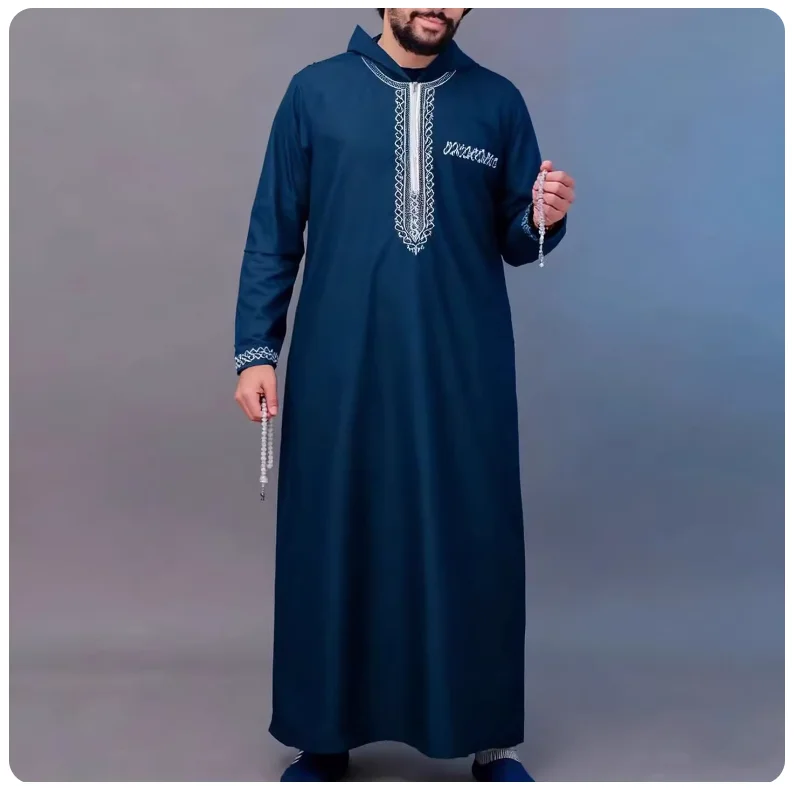 Hooded dark blue
