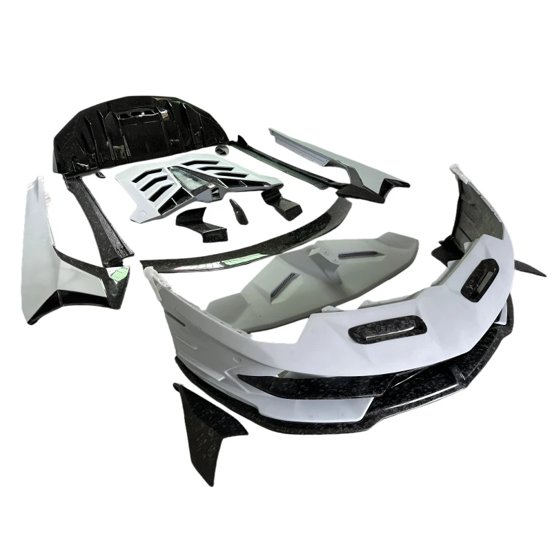 Style Forged Half Carbon Fiber Body Kit Aventador LP700 Front Rear Bumpers Side Skirts Rear Diffuser Auto Tuning Parts