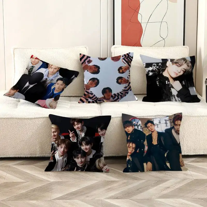 

Чехол для подушки 45*45 см с изображением корейской бой-бэнд группы E-ENHYPENES, декоративная наволочка для дивана, домашняя наволочка для подушки.