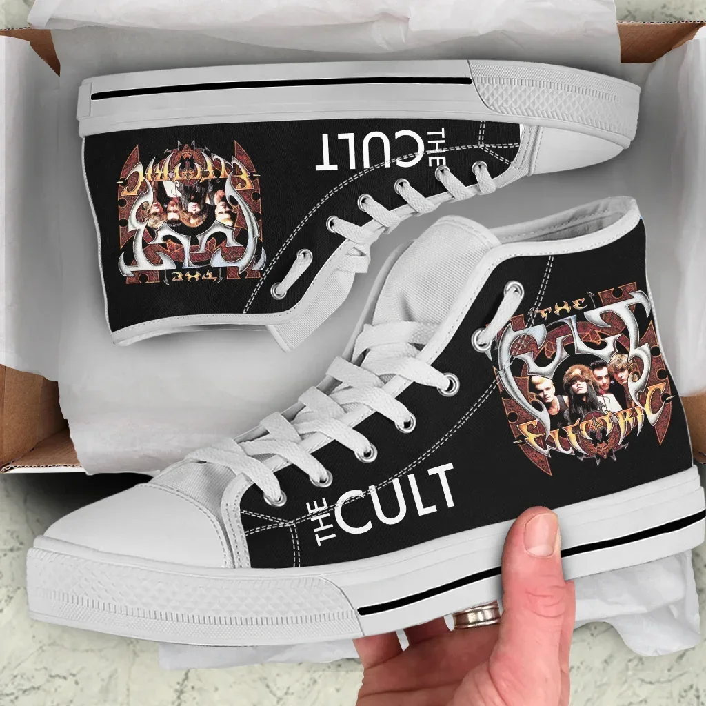 Tênis The Cult Band para homens e mulheres, sapatos casuais, sapatos de tabuleiro, moda legal, pop, engraçado, top alto, clássico, novo, verão, alta qualidade