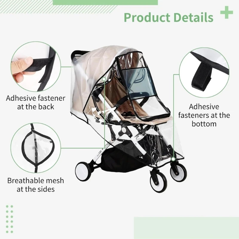 Y1UB Baby Pram Protections Cover Shieldผ้าคลุมรถเข็นเด็กอุปกรณ์เสริมรถเข็นเด็ก