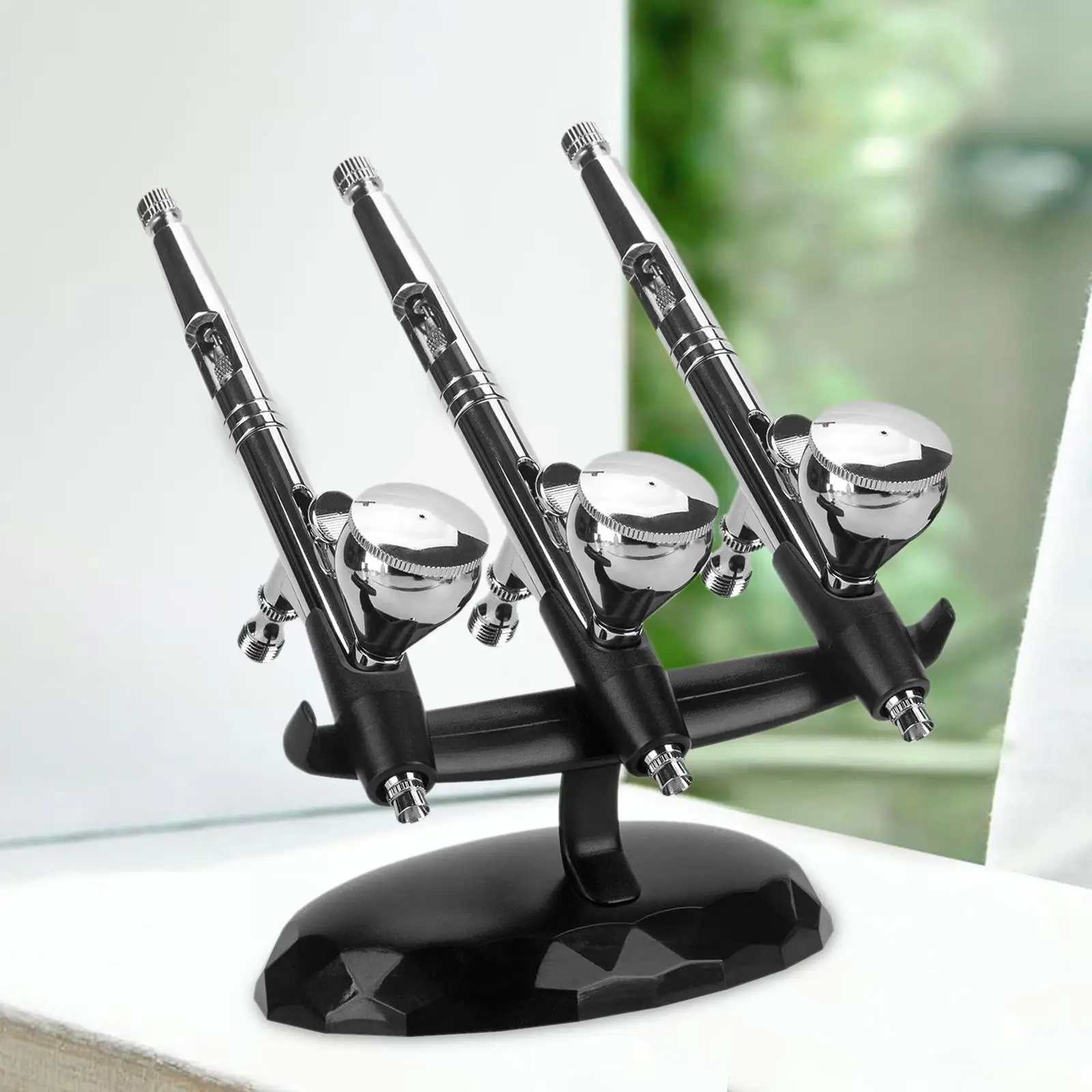 Imagem -02 - Desktop Airbrush Stand Nail Art Portátil Universal Tabletop