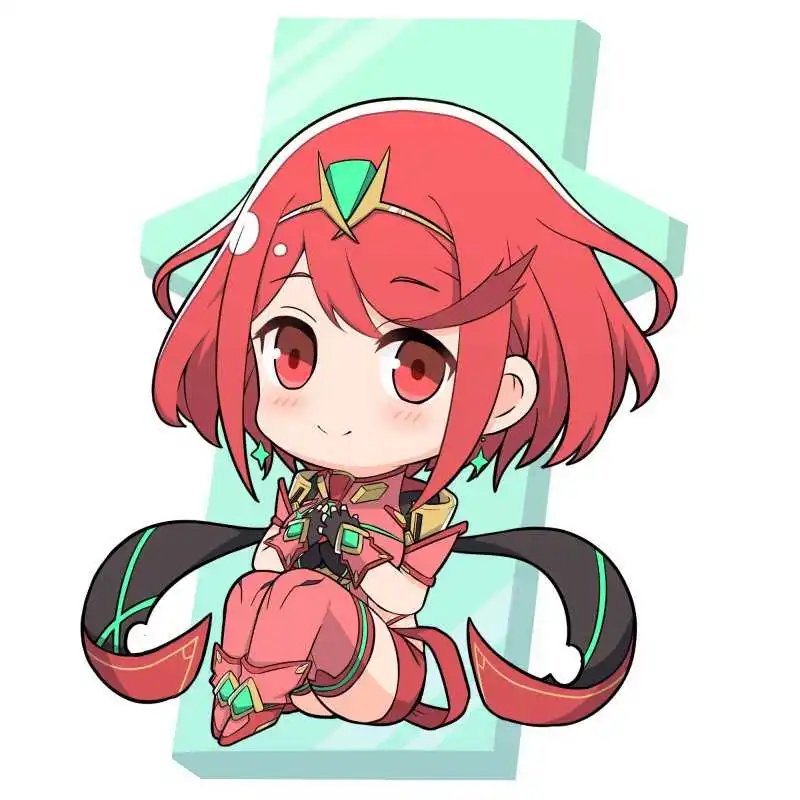 Anime Keychain Pyra Acrylic Keyring Strap Figure Hanging Accessories 6cm
