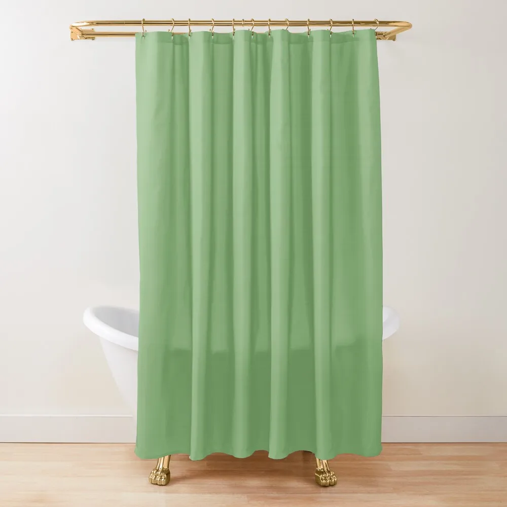 

Solid Green Shower Curtain Bathroom Accessory Funny Shower For Bathrooms Waterproof Shower And Anti-Mold Curtain