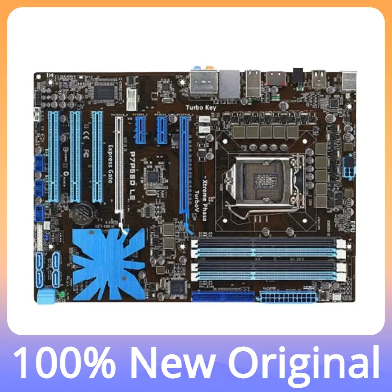 

P7p55d Le Desktop Motherboard P55 Slot Lga 1156 I3 I5 I7 Ddr3 16g Atx Original Motherboard