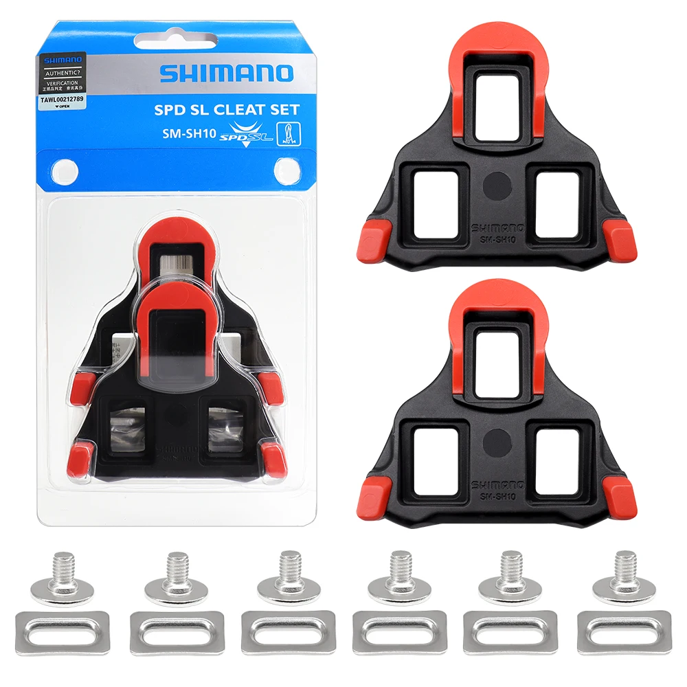 SHIMANO SPD-SL SH10 SH11 SH12 Road Bike Pedal Cleats 0/6/2 Degree Self-locking Pedals Cleats for R540 R550 R8000 Bicycle Parts