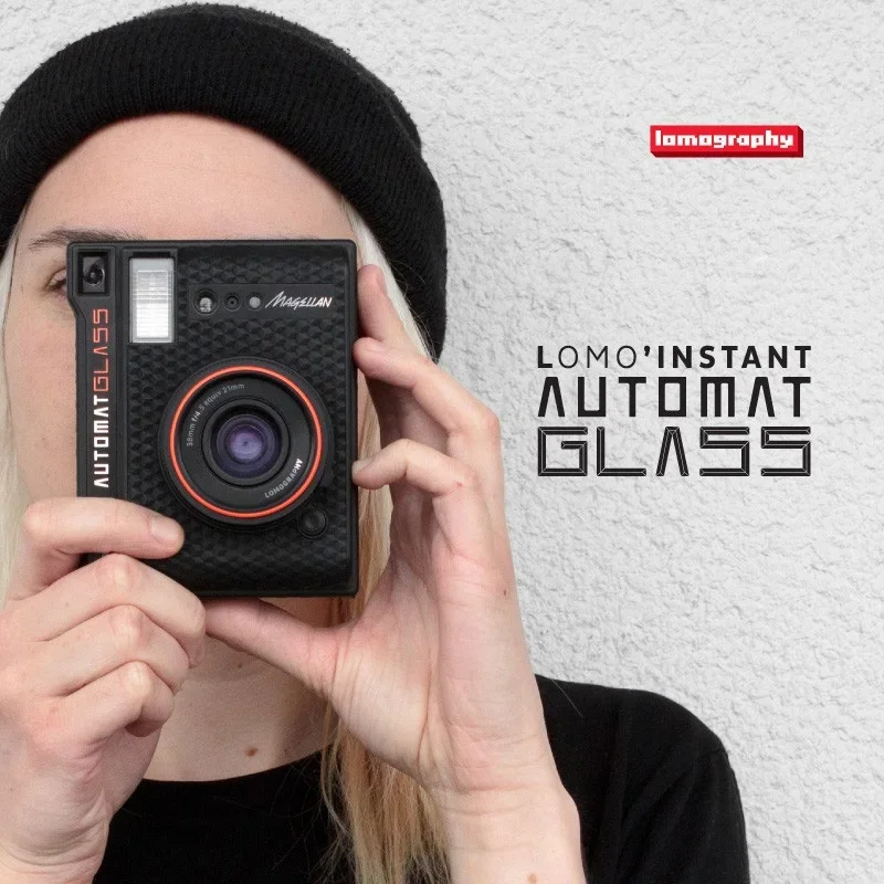 Lomography Lomo'Instant Automat Camera Glass Wide Angle Glass Lens  Classic Ink Black