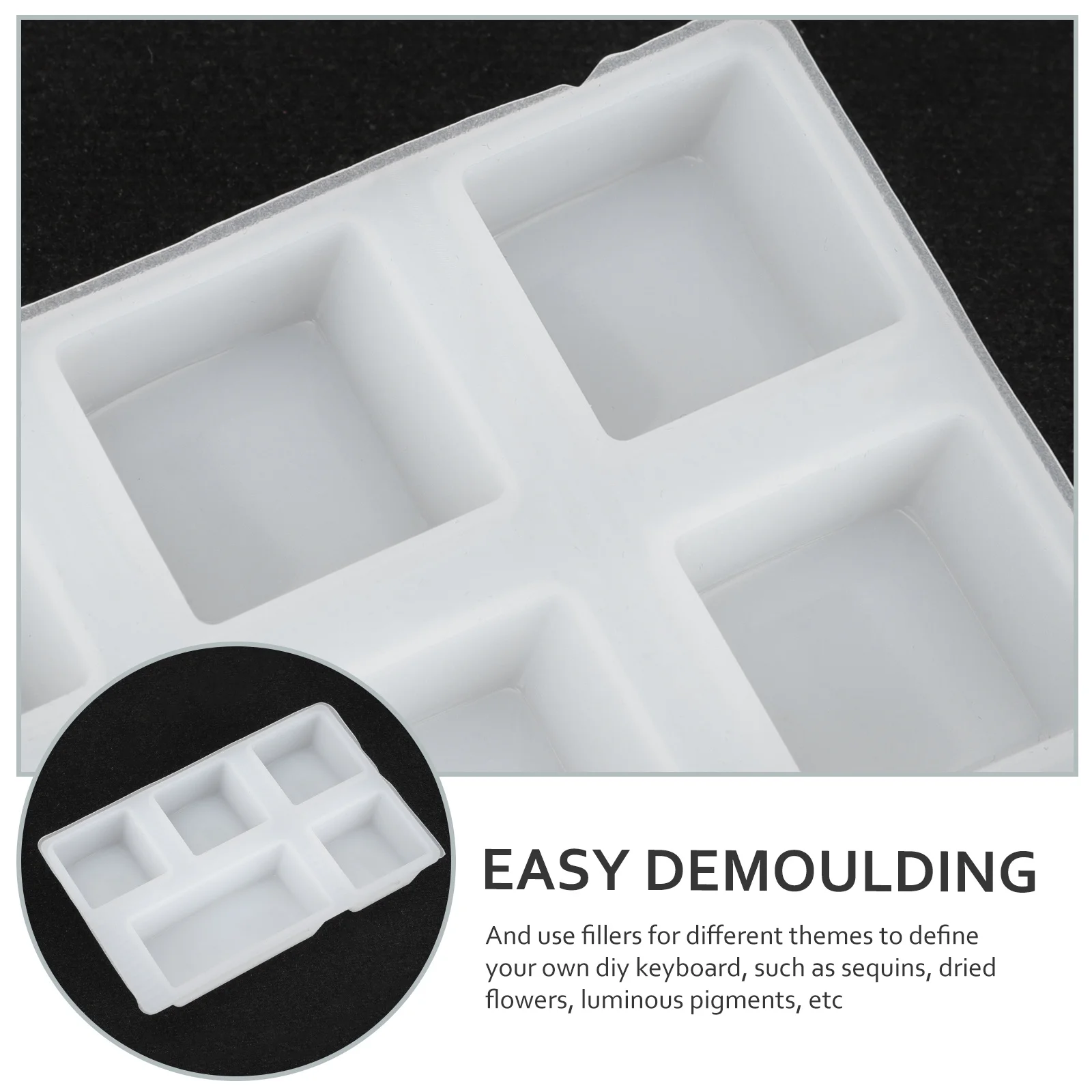 

1Set Cat Paw Silicone Keycaps Mold for Epoxy Resin Casting DIY Mechanical Gaming Keyboard Custom Keycap Mold Tools