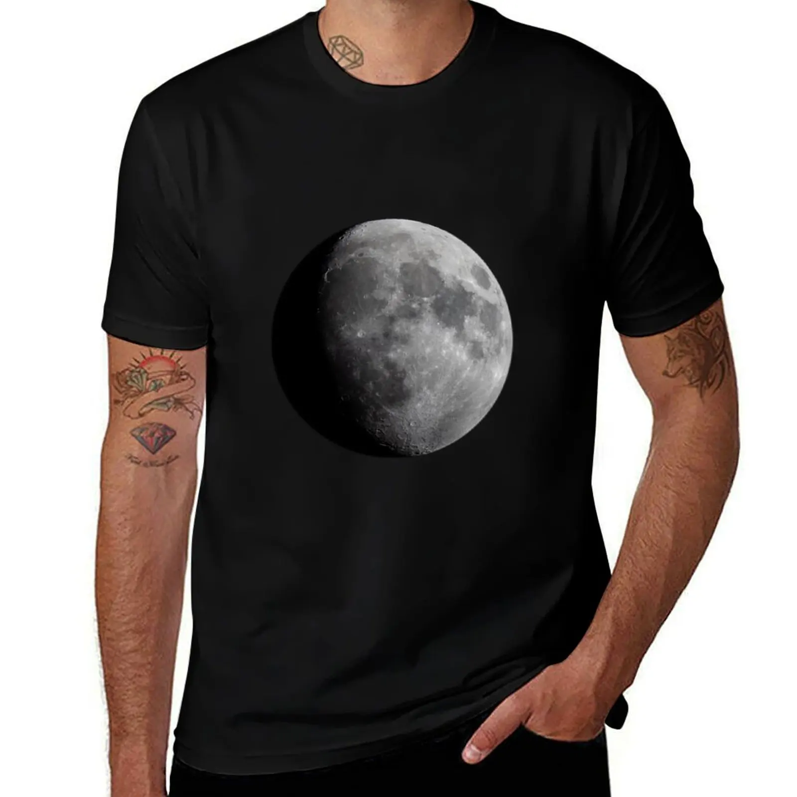 

A Waxing Gibbous Moon T-Shirt t shirts designer cotton t shirts high quality