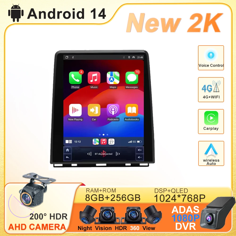 Voiture Android 9.7 pouces pour Renault Clio 5 CLIO 5 2019 – 2021, écran tactile de Navigation, Radio automatique, lecteur multimédia, sans 2din DVD BT